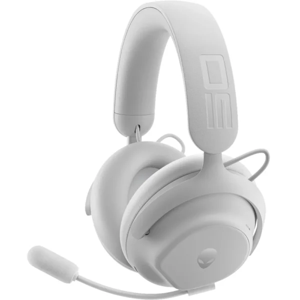 Alienware Pro Wireless Gaming Headset Dual Mic AI ANC (Active Noise Cancellation)  – Lunar Light