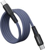 ⁦كابل Choetech 100W مغناطيسي سريع الشحن USB-C إلى USB-C بطول 1 متر – أزرق⁩ - الصورة ⁦2⁩