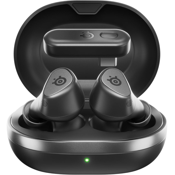 SteelSeries 61680 Arctis GameBuds Earbuds Active Noise Cancelling Gaming Headset – PC, PlayStation, Mobile