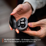 ⁦SteelSeries 61682 Arctis GameBuds Earbuds Active Noise Cancelling Gaming Headset – PC, PlayStation, Mobile (White)⁩ - الصورة ⁦4⁩