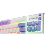 ⁦SteelSeries 64951 Apex 3 TKL Amethyst Gaming Keyboard – Tenkeyless, Whisper-Quiet Switches⁩ - الصورة ⁦4⁩