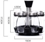 6 pcs Rotating Condiment Spice Jars Set for Kitchen - Level UpLevel UpSmart Devices501659