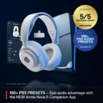 ⁦SteelSeries 61674 Arctis Nova 5P Wireless Gaming Headset – White, PC, PS5, PS4⁩ - الصورة ⁦3⁩