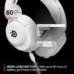 ⁦SteelSeries 61674 Arctis Nova 5P Wireless Gaming Headset – White, PC, PS5, PS4⁩ - الصورة ⁦2⁩