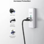 ⁦كابل إيثرنت UGREEN Cat8 نحاس خالص مضفّر دائري بقطر 5.5 ملم بطول 1.5 متر – أسود (NW153 – 80430)⁩ - الصورة ⁦2⁩