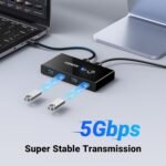 ⁦يوجرين سويتش بوكس يو إس بي 3.0 بمدخلين وأربعة مخارج⁩ - الصورة ⁦4⁩