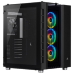 Corsair Crystal Series 680X RGB Gaming PC Case 4-Fans, Black