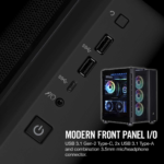 ⁦Corsair Crystal Series 680X RGB Gaming PC Case 4-Fans, Black⁩ - الصورة ⁦8⁩
