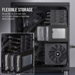 ⁦Corsair Crystal Series 680X RGB Gaming PC Case 4-Fans, Black⁩ - الصورة ⁦7⁩