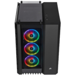 ⁦Corsair Crystal Series 680X RGB Gaming PC Case 4-Fans, Black⁩ - الصورة ⁦2⁩