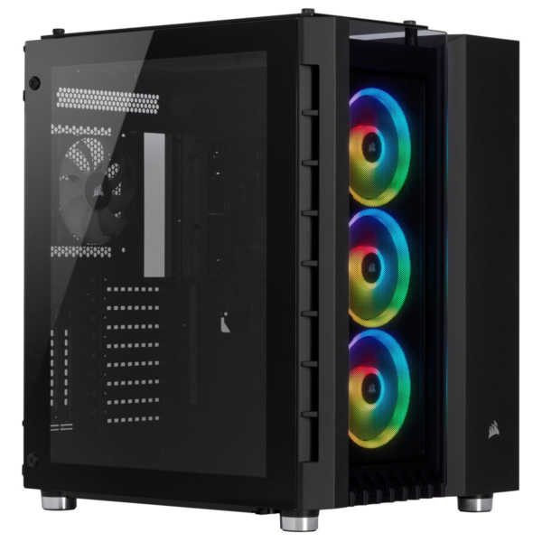 Corsair Crystal Series 680X RGB Gaming PC Case 4-Fans, Black
