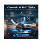 ⁦Vention CRHHF USB-C to HDMI 4K@60Hz Cable, 1.8m⁩ - الصورة ⁦5⁩