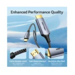 ⁦Vention CRHHF USB-C to HDMI 4K@60Hz Cable, 1.8m⁩ - الصورة ⁦4⁩