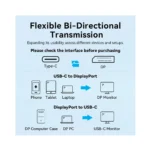 ⁦Vention CRGBC USB-C to DP 8K@60Hz 4K@144Hz Converter Adapter⁩ - الصورة ⁦3⁩