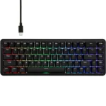 Ajazz AK680 Max HE Wired Magnetic Switch Gaming Keyboard, Black