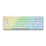⁦Ajazz AK680 Max  Wired Magnetic Switch Gaming Keyboard, White⁩ - الصورة ⁦2⁩