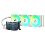 TRYX Panorama 360 ARGB White All In One liquid CPU Cooler 3D Display – 360mm