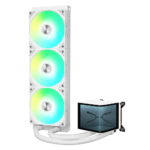 ⁦TRYX Panorama 360 ARGB White All In One liquid CPU Cooler 3D Display – 360mm⁩ - الصورة ⁦2⁩