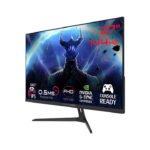 ⁦جيم اون شاشة ألعاب  GOES27FHD144IPS مقاس 27 بوصة، بدقة FHD، ومعدل تحديث 144 هرتز، وزمن استجابة 0.5 مللي ثانية، ومنفذ HDMI 2.1، وتقنية IPS سريعة، مسطحة - أسود⁩ - الصورة ⁦4⁩