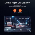 ⁦كاميرا سيارة 70mai M500 بدقة 2.7K مع ذاكرة داخلية eMMC بسعة 128GB، زاوية رؤية 170° وتصوير HDR⁩ - الصورة ⁦5⁩
