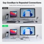⁦يوجرين سويتش بوكس يو إس بي 3.0 بمدخلين وأربعة مخارج⁩ - الصورة ⁦7⁩