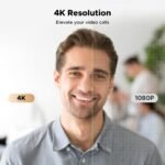 كاميرا ويب UGREEN بدقة 4K للكمبيوتر مع ميكروفون وغطاء خصوصية وزاوية تصوير 70° (CM831 – 65381) - Image 6