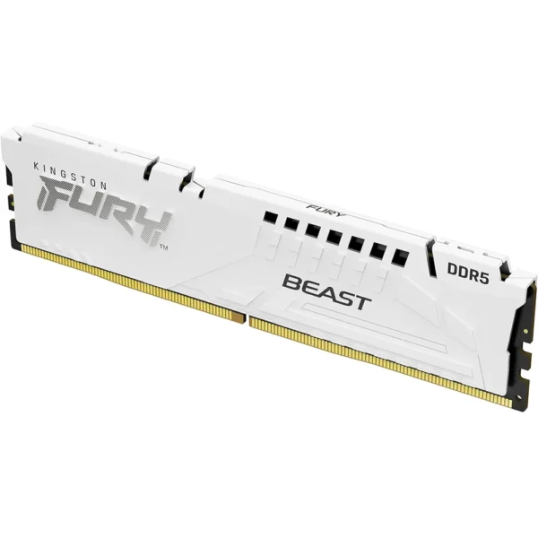 Kingston 32GB DDR5 6000MHz Fury Beast Desktop RAM CL30 (32GB x1) White