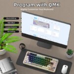 ⁦لوحة مفاتيح ميكانيكية ATTACK SHARK X85PRO بنظام Tri-mode مع هيكل Gasket - 75%⁩ - الصورة ⁦5⁩
