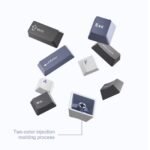 ⁦اولى لوحة مفاتيح ميكانيكية موديل F87  من 87 مفتاح, تركيب Gasket ,اتصال سلكي USB-C - أزرق⁩ - الصورة ⁦2⁩