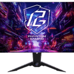 از روك شاشة العاب مسطحه حجم 32 انش 4K/UHD 240Hz & FHD 480Hz , زمن الاستجابة 0.03 م تانيه, دعم HDMI 2.1, مع تقنية FreeSync Premium Pro - اسود
