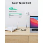 UGreen CAT8 Ethernet Network Cable – 15m High-Speed 40Gbps 2000Mhz Shielded Round Braided – Modular Plugs - Image 2