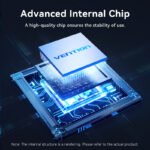⁦فينتيون كيبل يو إس بي تايب سي إلى إتش دي إم آي بدقة ٤ كي بطول ١.٨ متر بتصميم مجدول وموصلات ألمنيوم⁩ - الصورة ⁦8⁩