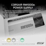 ⁦كورسير مزود طاقة RMe Series RM1000e معياري بالكامل، حاصل على شهادة 80 Plus Gold، منخفض الضوضاء، ATX - أبيض⁩ - الصورة ⁦3⁩