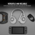 ⁦Corsair HS55 SURROUND 7.1 Stereo Wired Gaming Headset, PC, PS5 (OPEN BOX DISPLAY UNIT )⁩ - الصورة ⁦3⁩