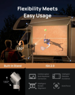 ⁦XGIMI MoGo 3 Pro Google TV portable cinema Type-C charge, 1080P  450 ISO Lumens⁩ - الصورة ⁦8⁩