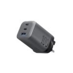 شاحن حائط Energea AMPCHARGE MINI 100، 2C1A PD/PPS/QC3.0 GAN، بقوة 100 واط (المملكة المتحدة) - لون رمادي معدني