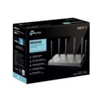 TP-Link Archer BE400 BE6500 Dual-Band Wi-Fi 7 Router, 2.5G