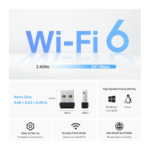 ⁦TP-Link TX1U AX300 Nano WiFi 6 USB Adapter⁩ - الصورة ⁦4⁩