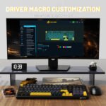 ⁦لوحة مفاتيح ميكانيكية ATTACK SHARK X98 ثلاثية الوضع 102 مفتاح - Star Black⁩ - الصورة ⁦3⁩