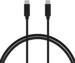 ⁦كابل Choetech CC0002 شحن ونقل بيانات USB-C إلى USB-C بقدرة 3 أمبير وطول 1 متر – أسود⁩ - الصورة ⁦4⁩