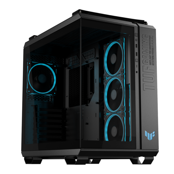 ASUS TUF Gaming GT502 Horizon ARGB ATX Mid Tower Gaming PC Case 4-fans – Black