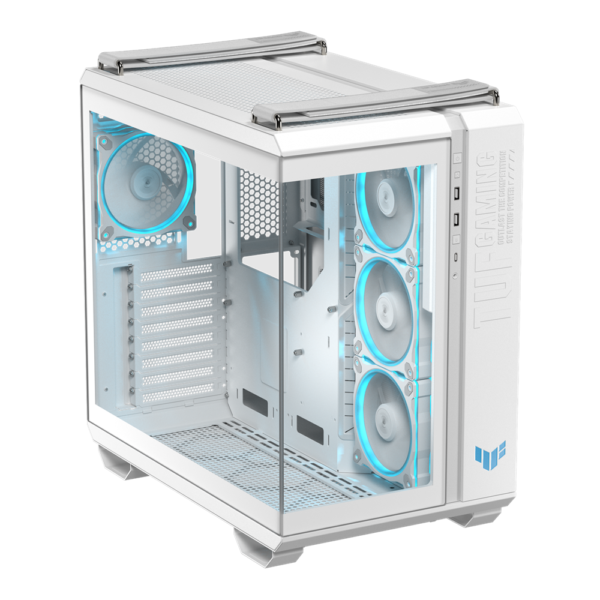 ASUS TUF Gaming GT502 Horizon ARGB ATX Mid Tower Gaming PC Case 4-fans – White