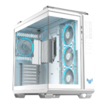 ⁦ASUS TUF Gaming GT502 Horizon ARGB ATX Mid Tower Gaming PC Case 4-fans – White⁩ - الصورة ⁦9⁩
