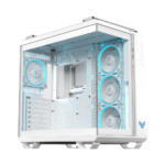 ⁦ASUS TUF Gaming GT502 Horizon ARGB ATX Mid Tower Gaming PC Case 4-fans – White⁩ - الصورة ⁦8⁩