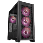ASUS TUF Gaming GT302 ARGB Tempered Glass Mid Tower PC Case – Black, 4-Fans