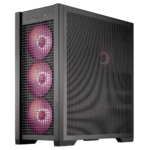 ⁦ASUS TUF Gaming GT302 ARGB Tempered Glass Mid Tower PC Case – Black, 4-Fans⁩ - الصورة ⁦3⁩