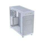 ASUS Prime AP303 Tempered Glass Panel ATX Gaming PC Case – White