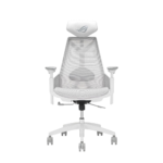 ASUS SL400C ROG Destrier Core Ergo Gaming Chair – Futuristic Cyborg Aesthetic (White)