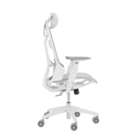 ⁦ASUS SL400C ROG Destrier Core Ergo Gaming Chair – Futuristic Cyborg Aesthetic (White)⁩ - الصورة ⁦4⁩