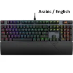 ASUS XA14 ROG Strix Scope II X Wired Gaming Keyboard, ROG NX Snow V2 Switch, Black, Arabic/English